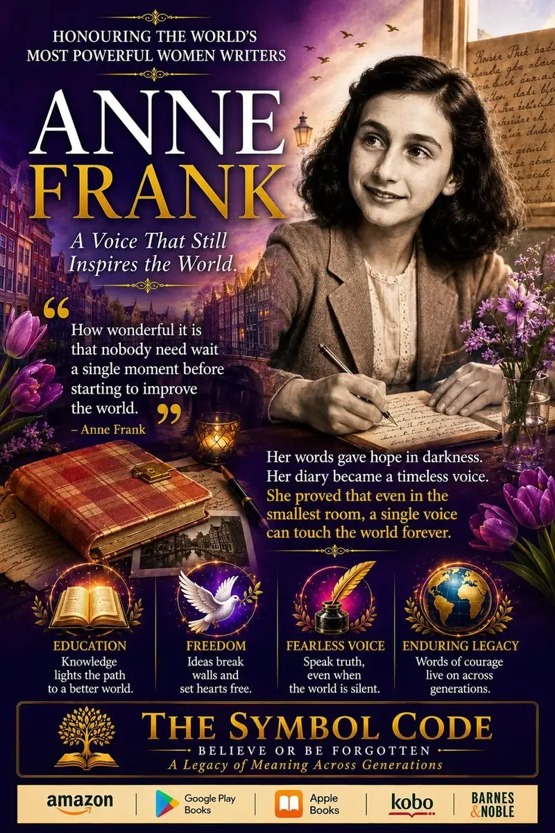 Thought leadership visual honouring Anne Frank