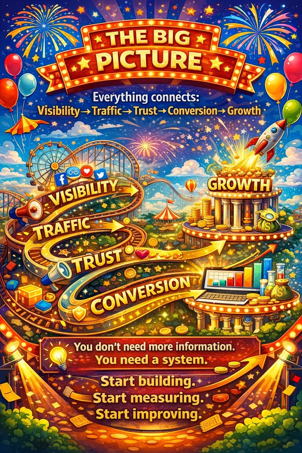 The Big Picture digital marketing system infographic
